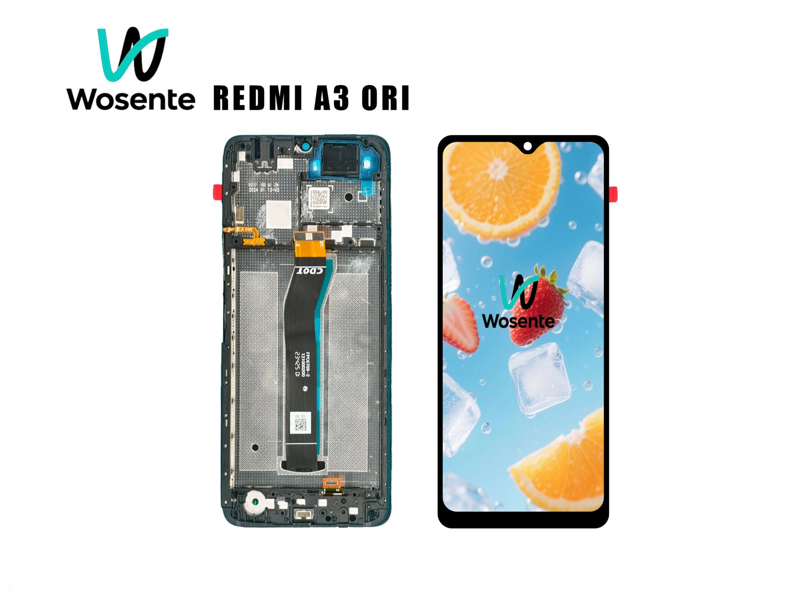 REDMI A3 ORI ORIGINAL LCD Screen + Digitizer Assembly for Redmi A3 - Image 1