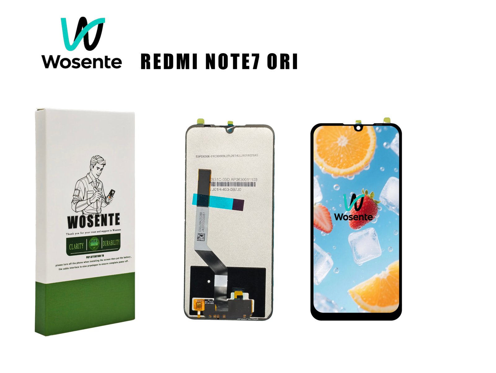 REDMI NOTE7 ORI ORIGINAL LCD Screen + Digitizer Assembly for REDMI NOTE 7 - Image 1