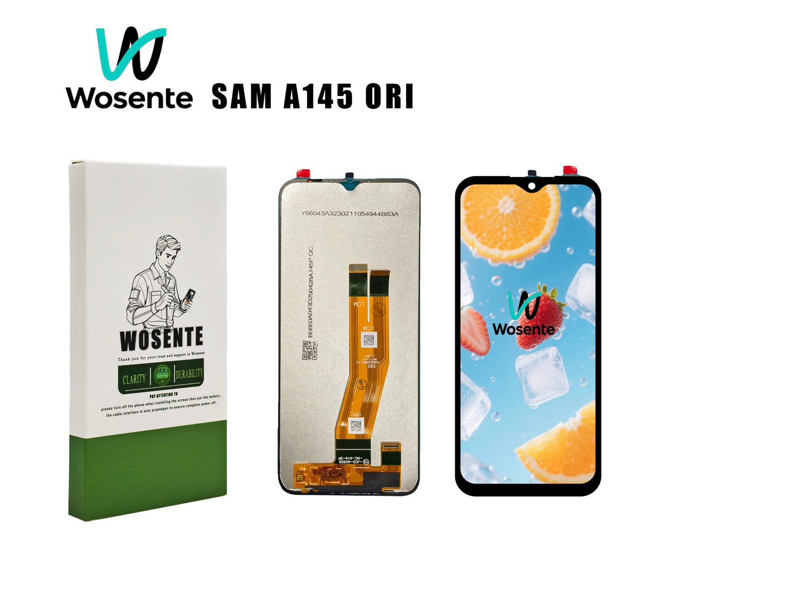 SAM A145 ORIGINAL LCD Screen + Digitizer Assembly for SAMSUNG A145 - Image 1