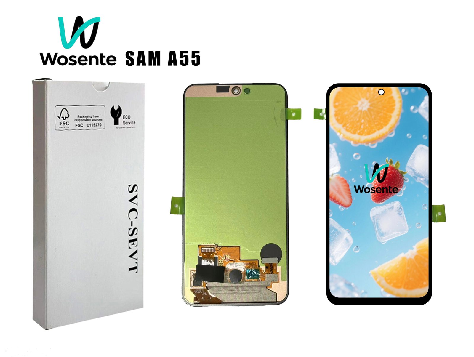 SAM A55 CHANGE GLASS LCD Screen + Digitizer Assembly for SAMSUNG A55 - Imagen 1