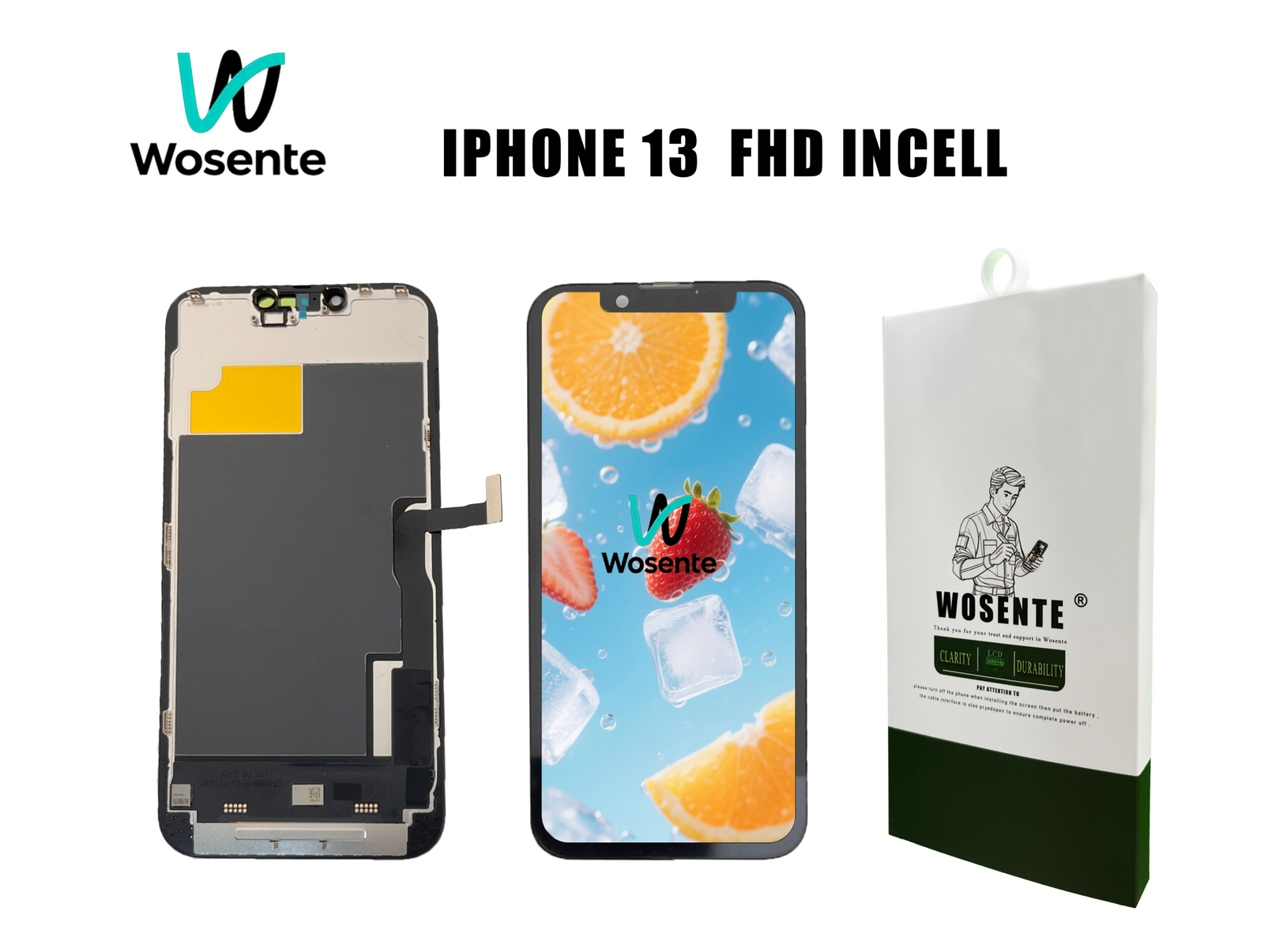 IPHONE 13 FHD INCELL FHD INCELL LCD Screen + Digitizer Assembly for IPHONE 13 - Imagen 1