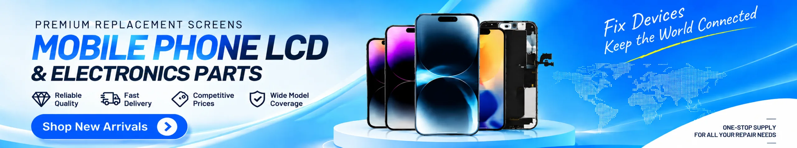 Telas LCD e peças de reposição para celular WOSENTE